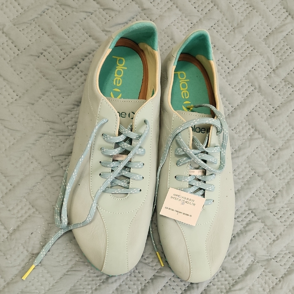 PLAE Women's Mint Green Lace-Up Sneakers